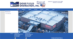 Desktop Screenshot of moorefieldconst.com