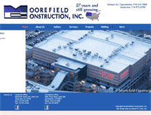 Tablet Screenshot of moorefieldconst.com